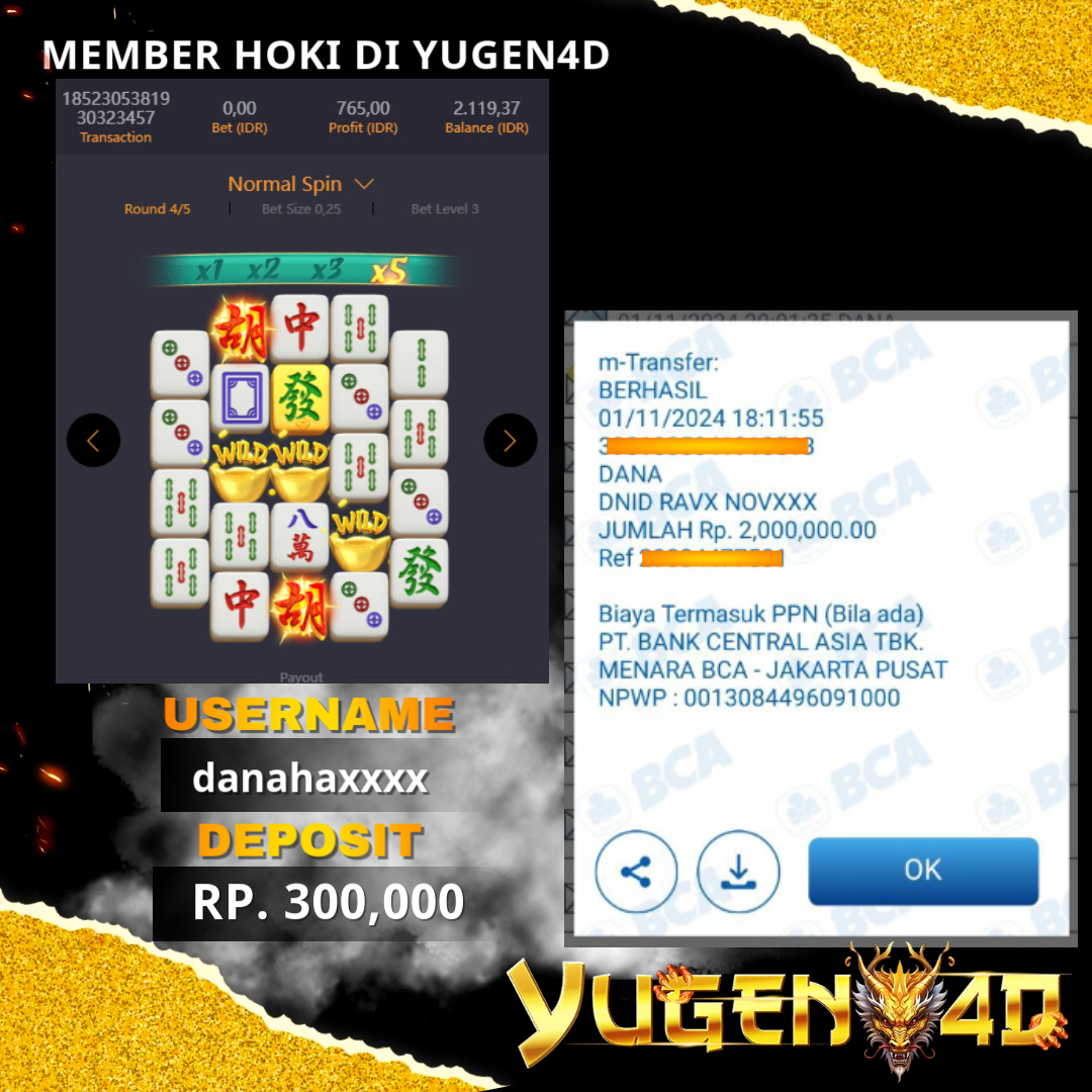 bukti jackpot yugen4d