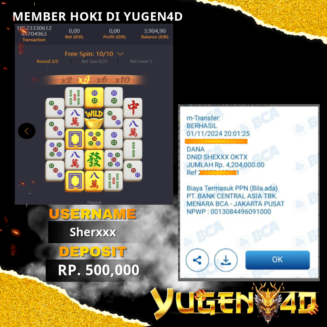 bukti jackpot yugen4d