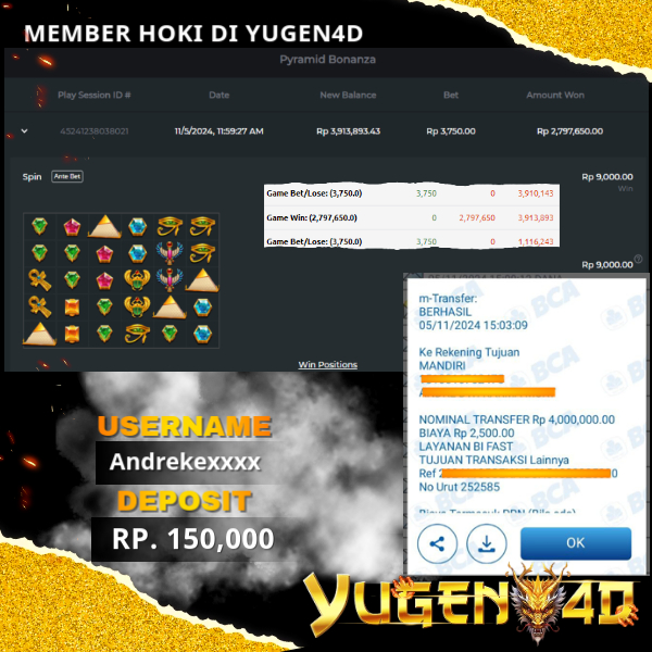 bukti jackpot yugen4d