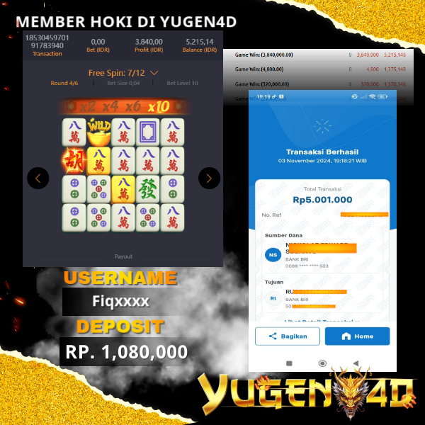 bukti jackpot yugen4d