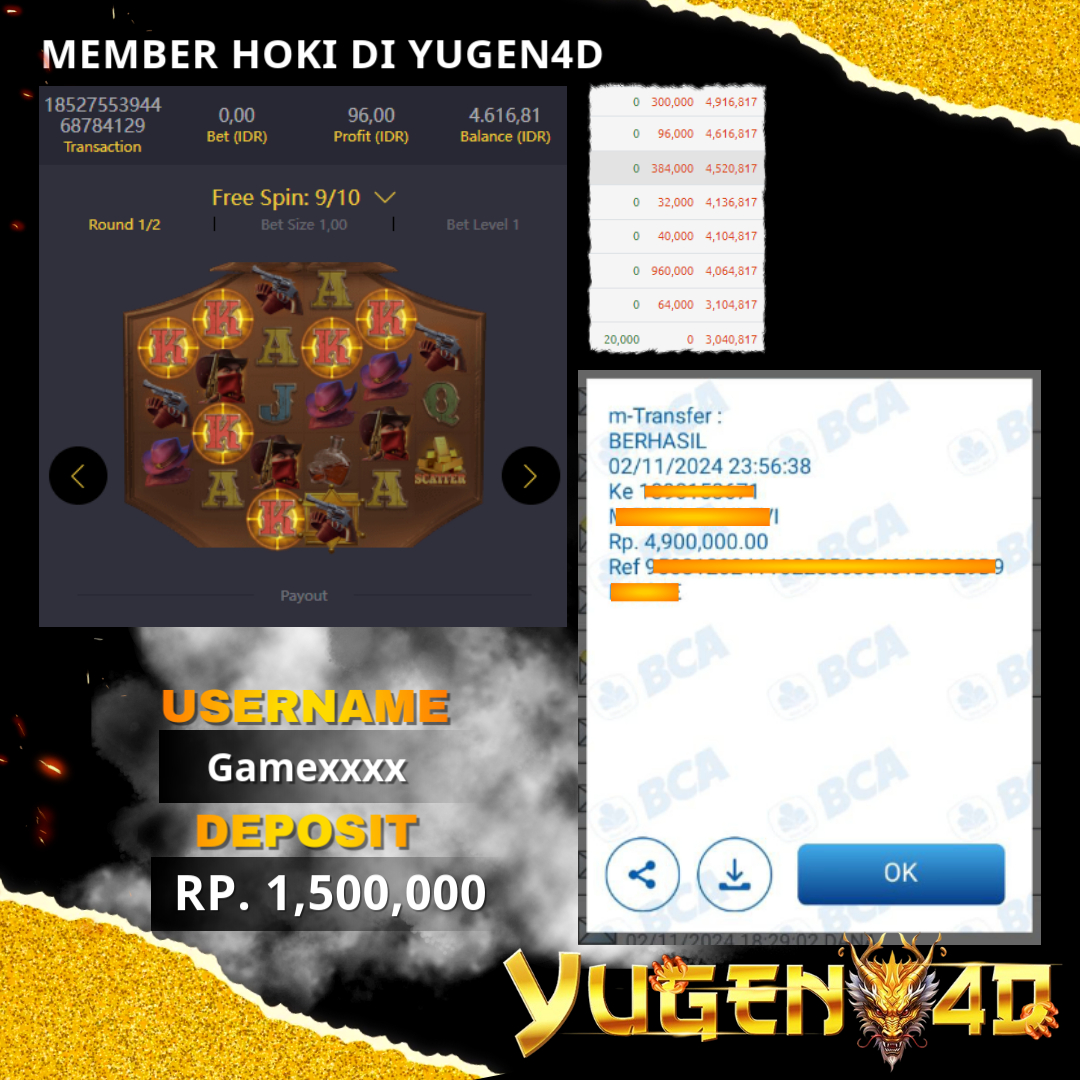 bukti jackpot yugen4d