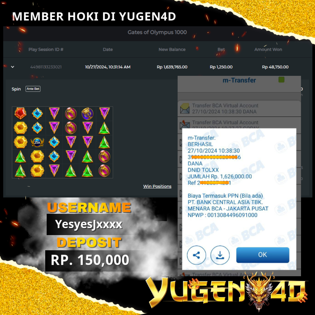 bukti jackpot yugen4d