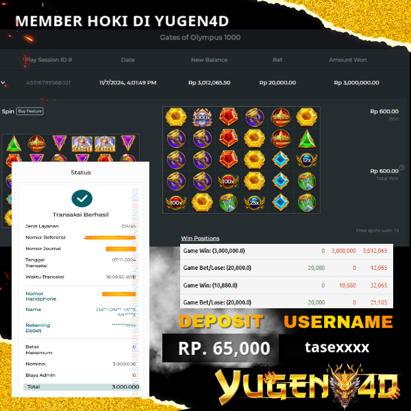 bukti jackpot yugen4d