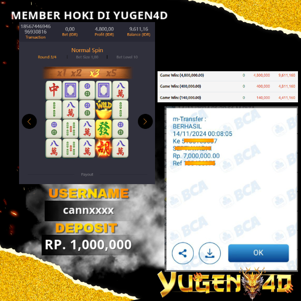 bukti jackpot yugen4d