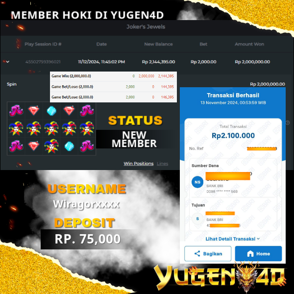 bukti jackpot yugen4d