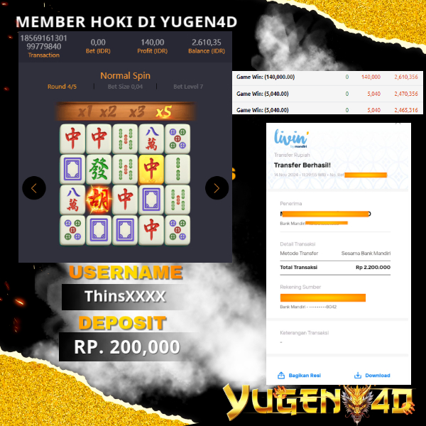 bukti jackpot yugen4d