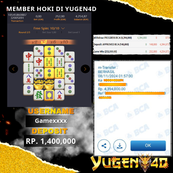 bukti jackpot yugen4d