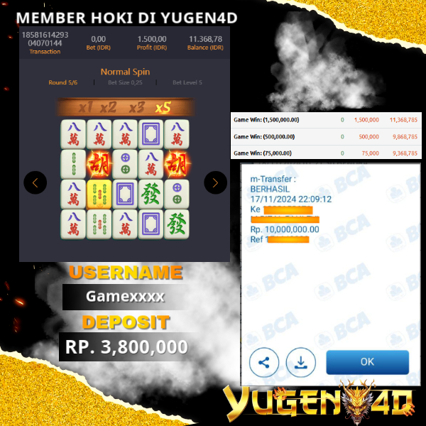 bukti jackpot yugen4d