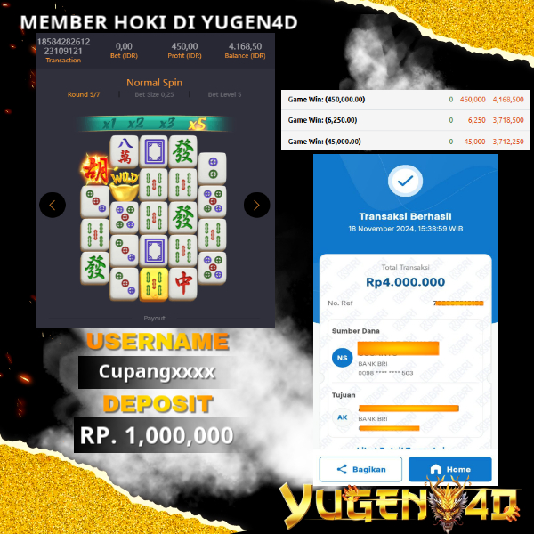 bukti jackpot yugen4d