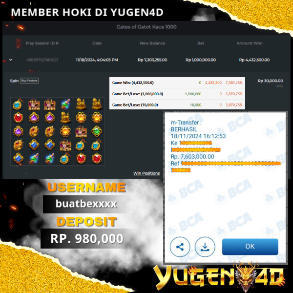 bukti jackpot yugen4d