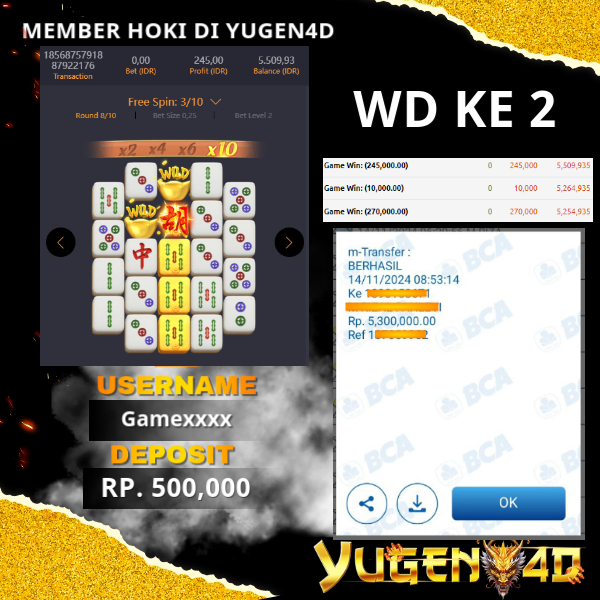 bukti jackpot yugen4d