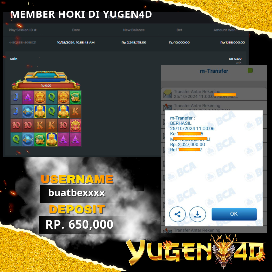 bukti jackpot yugen4d